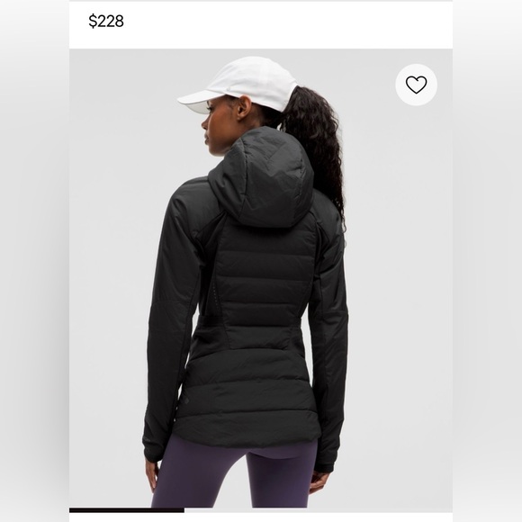 Lululemon Down For It All Black Puffer Jacket with hood - Picture 2 of 13